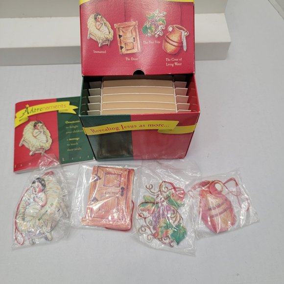 Adorenaments Baby Jesus Symbols Nick & Holly Found Granpa Attic Ornaments Family - Picture 9 of 15